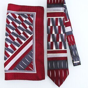 Carlo Palazzi Men's Silk Tie & Pocket Square Set